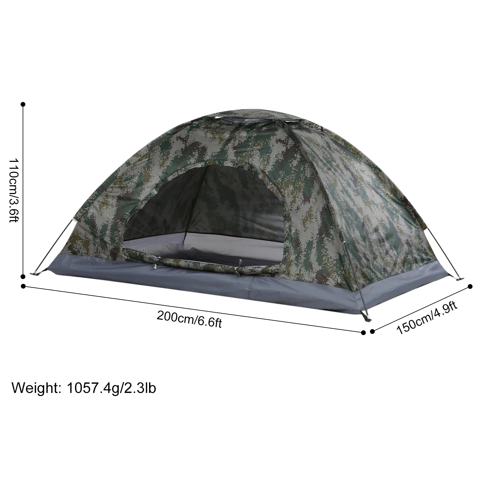 Tomshoo Ultralight 1‑2‑Person UPF 30+ Camping Tent