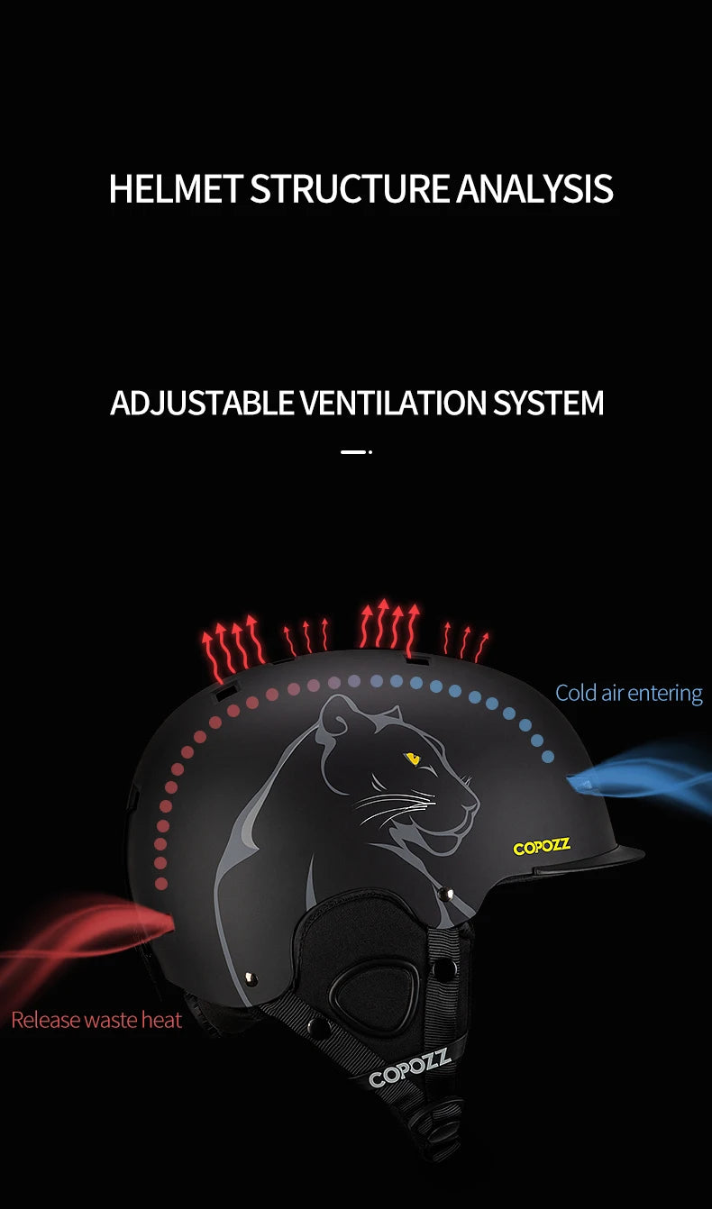COPOZZ Unisex Anti-Impact Ski & Snowboard Helmet