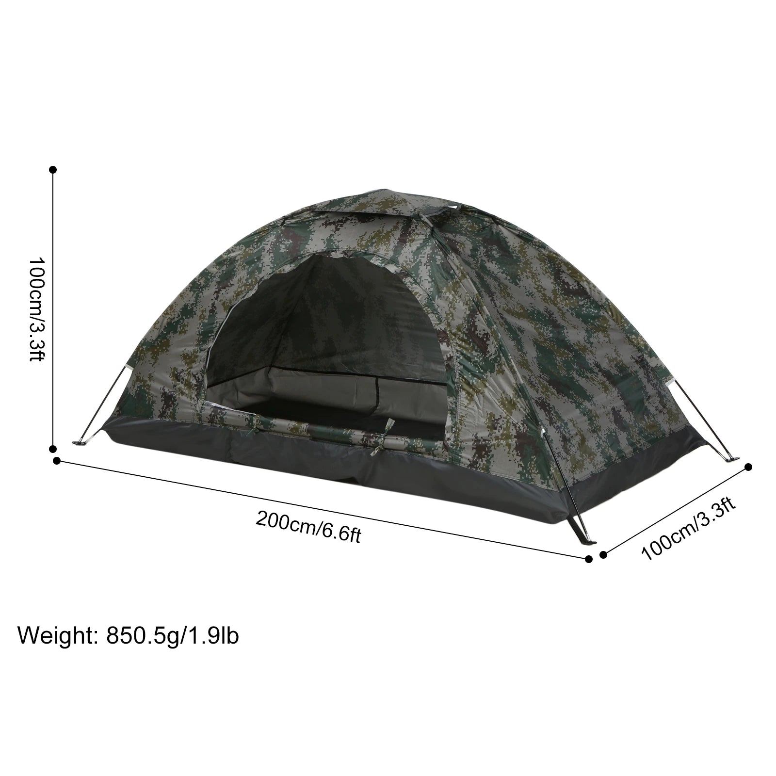 Tomshoo Ultralight 1‑2‑Person UPF 30+ Camping Tent