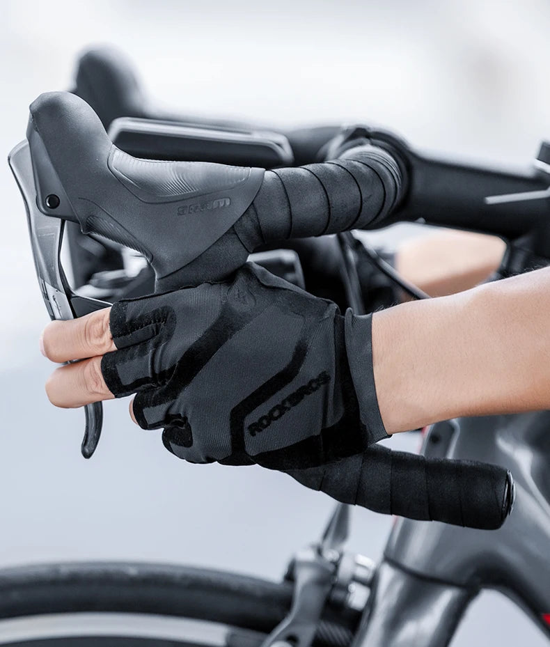 ROCKBROS Fingerless Breathable Cycling Gloves for Summer