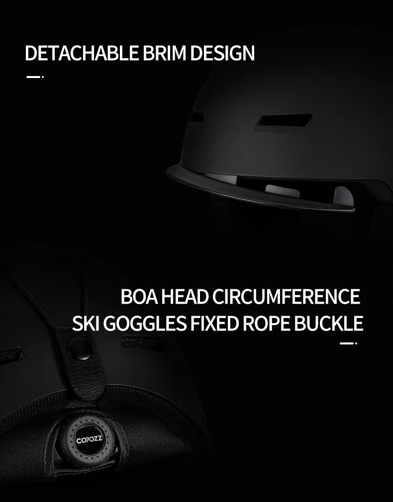 COPOZZ Unisex Anti-Impact Ski & Snowboard Helmet