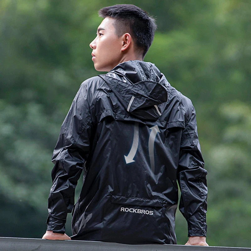 ROCKBROS Waterproof Reflective Cycling Jacket