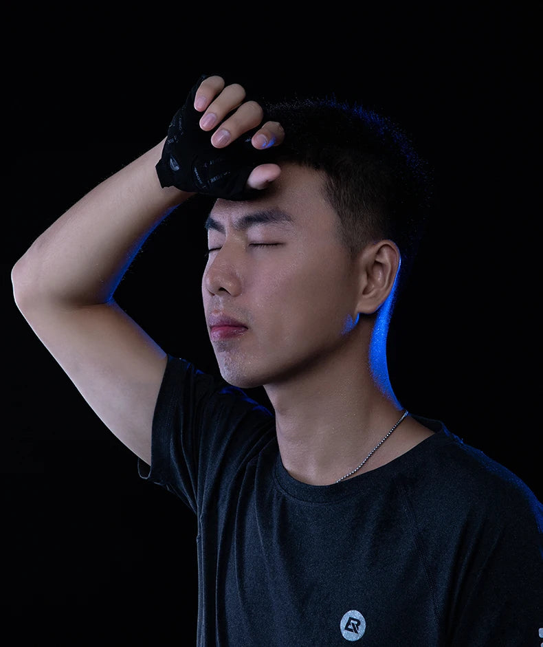 ROCKBROS Fingerless Breathable Cycling Gloves for Summer