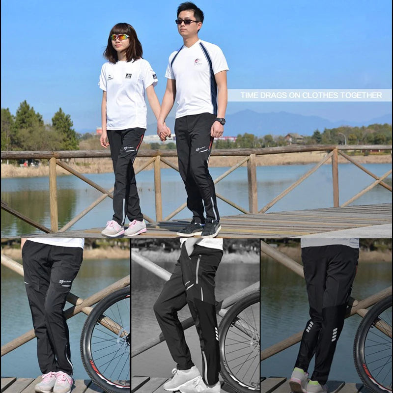 ROCKBROS Summer Cycling Pants – Breathable & Reflective Unisex Sports Trousers