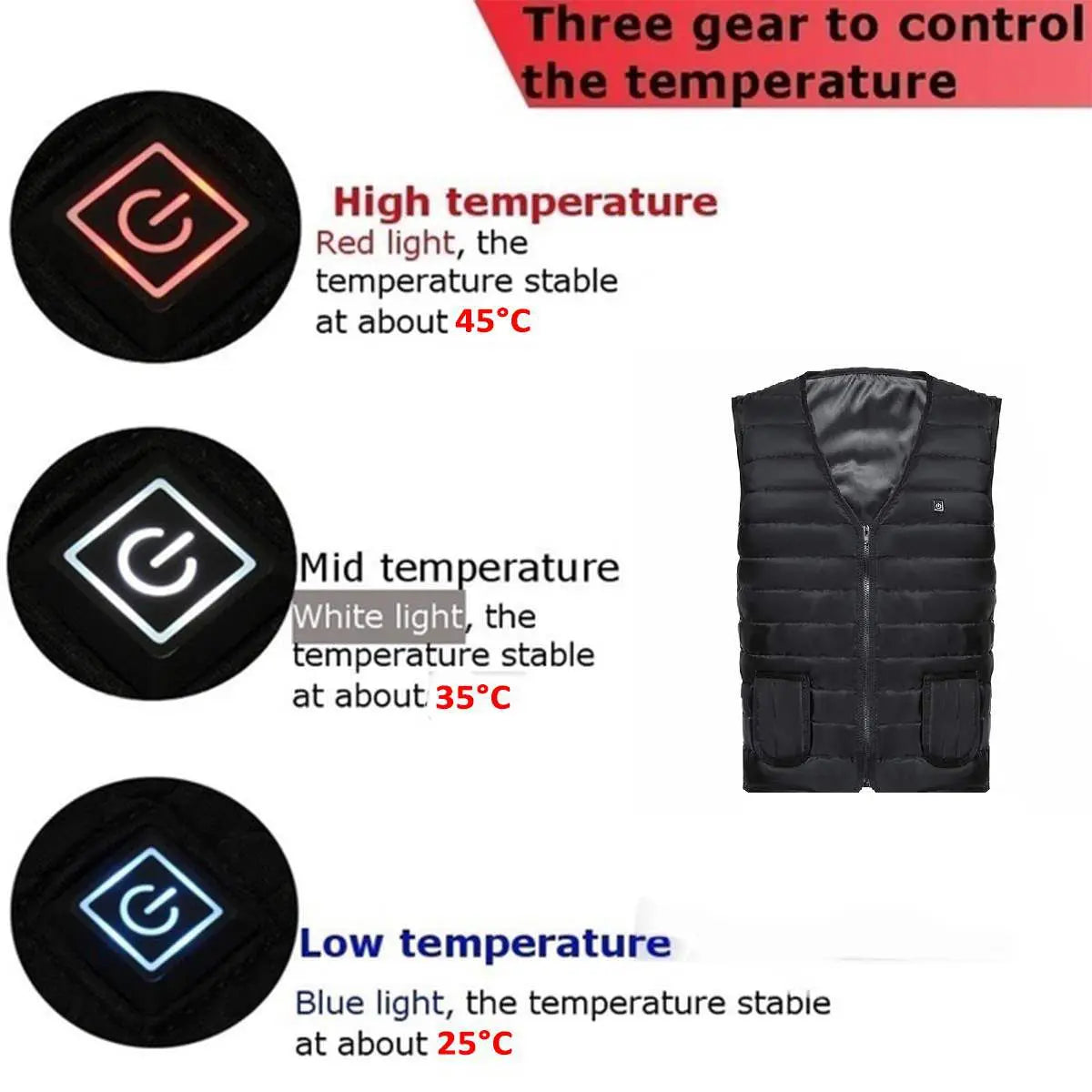 USB Smart Heated Vest for Men & Women