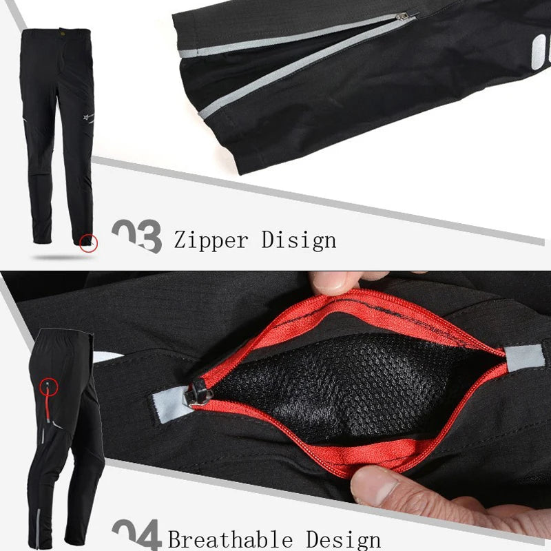 ROCKBROS Summer Cycling Pants – Breathable & Reflective Unisex Sports Trousers