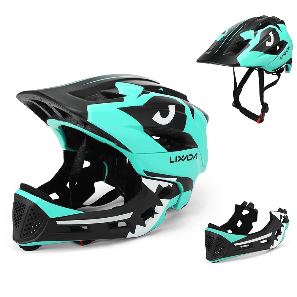 Kids Detachable Full-Face Bike Helmet – Multi-Sport Protection