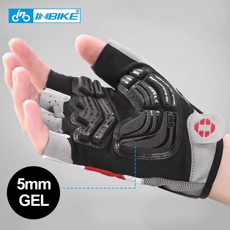 INBIKE Half-Finger Cycling Gloves with Gel Padding