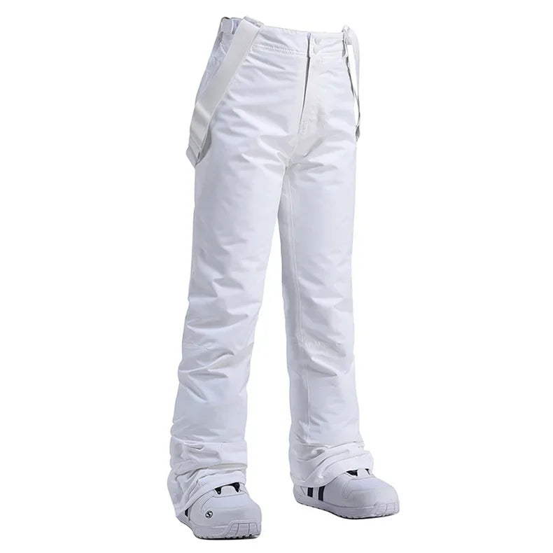 Unisex Waterproof Ski Pants with Suspenders