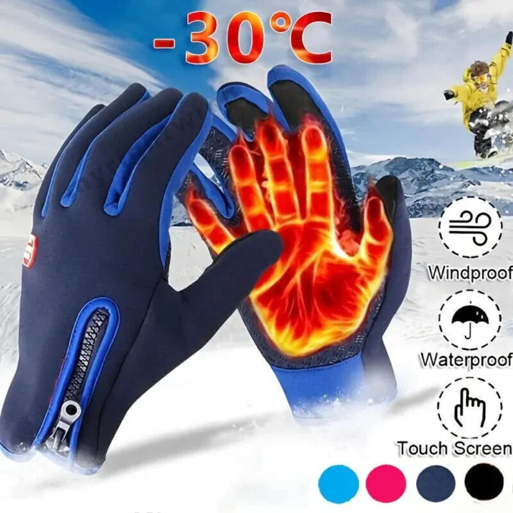 Winter Thermal Touchscreen Gloves – Windproof & Non-Slip
