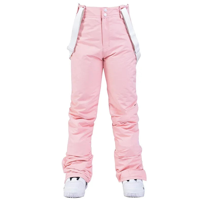 Unisex Waterproof Ski Pants with Suspenders