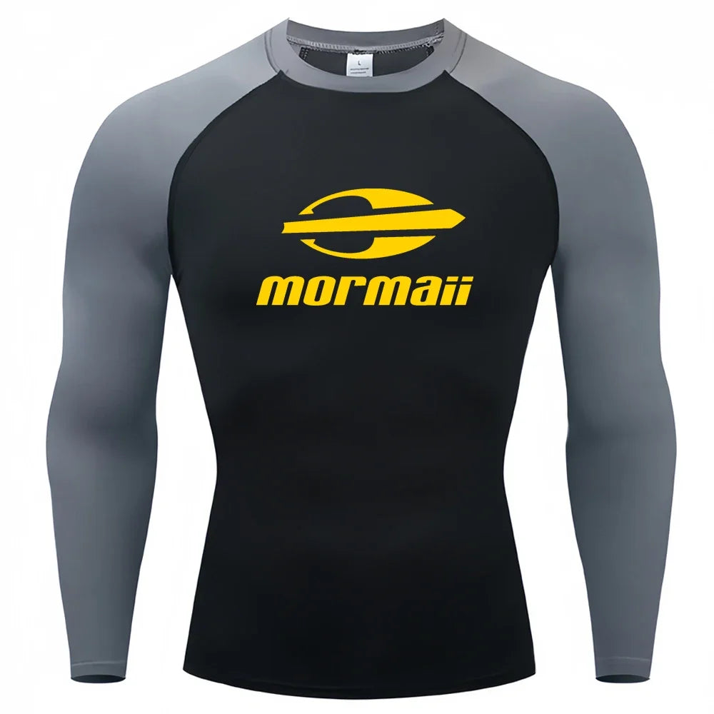 Men’s UV Protection Long Sleeve Rash Guard for Surf & Swim