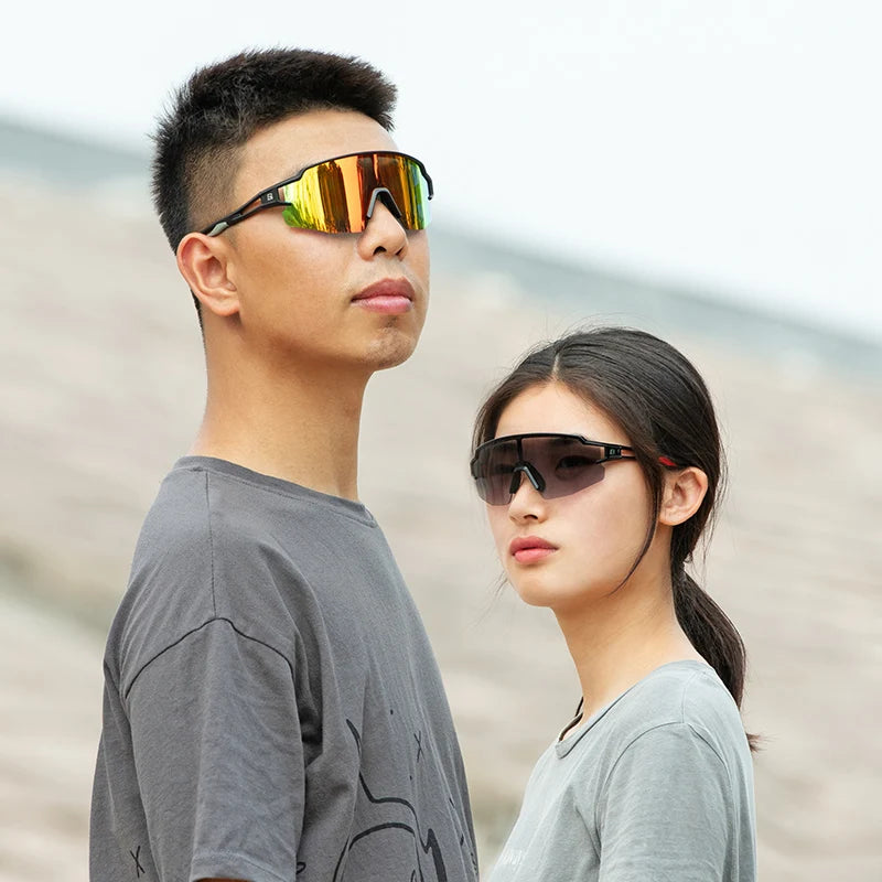 ROCKBROS Photochromic Cycling Glasses – UV400 Polarized Bike Eyewear