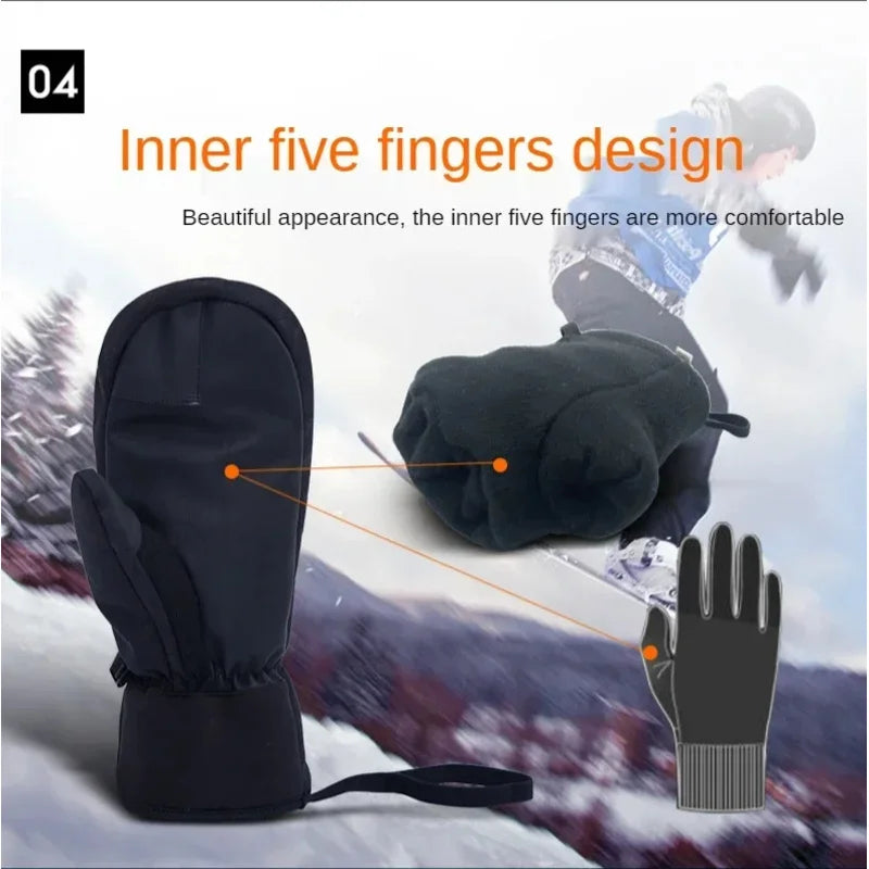 Touchscreen Winter Thermal Mittens for Men & Women (2025)