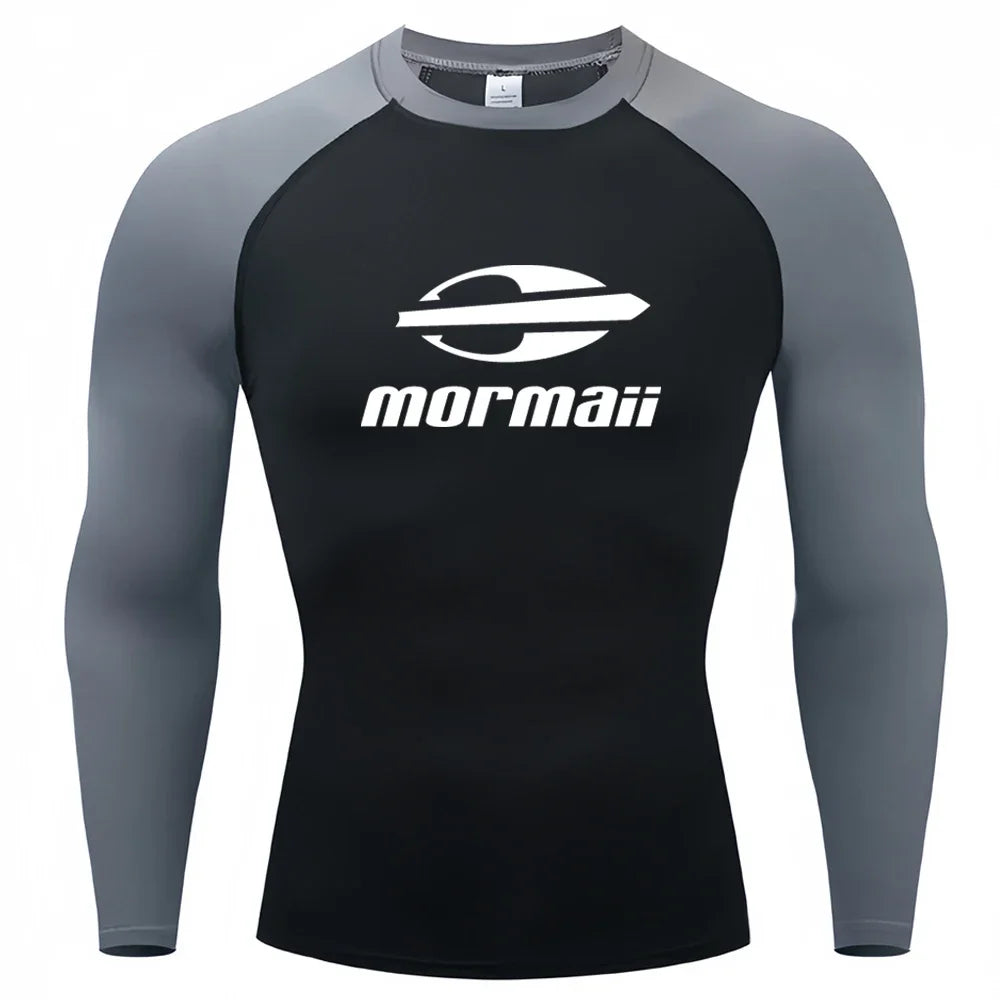 Men’s UV Protection Long Sleeve Rash Guard for Surf & Swim
