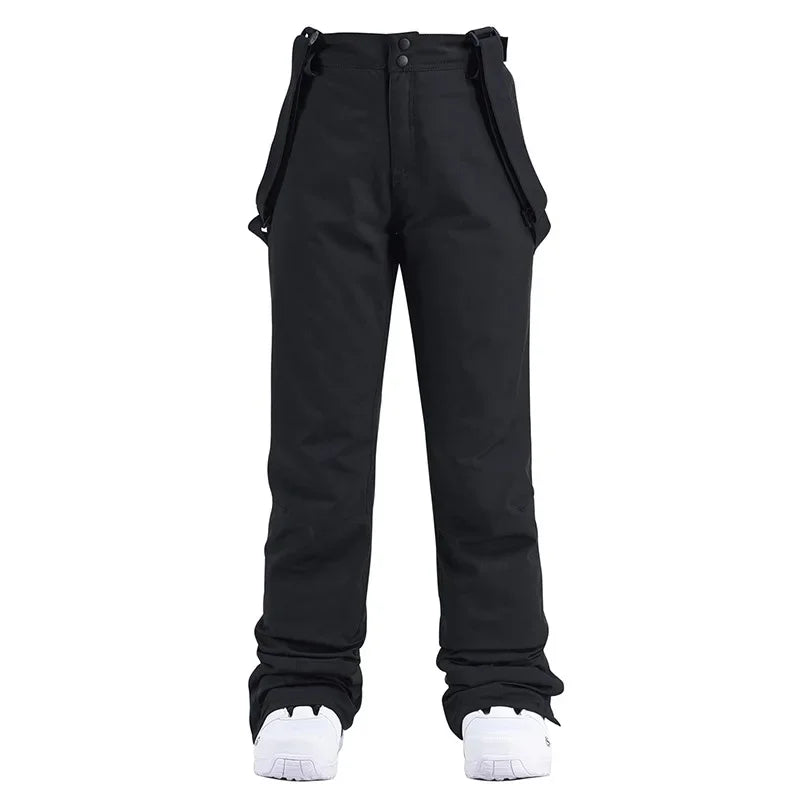 Unisex Waterproof Ski Pants with Suspenders