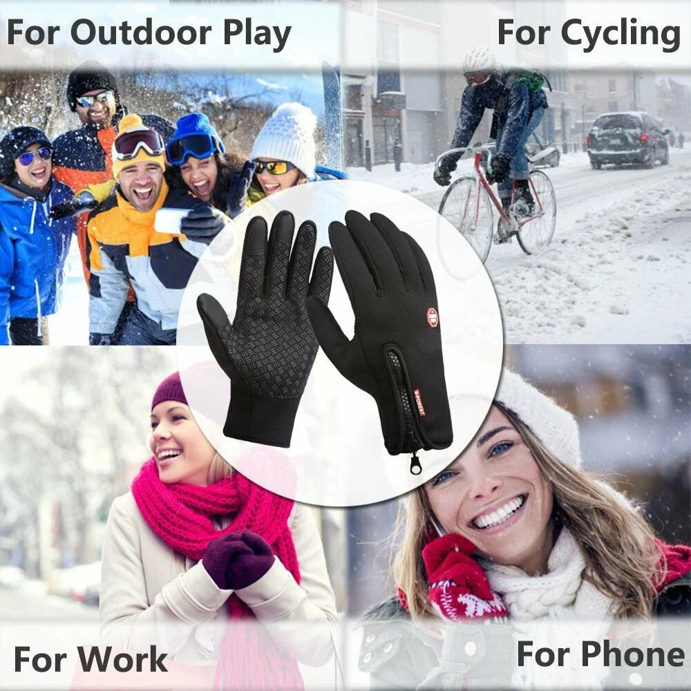 Winter Thermal Touchscreen Gloves – Windproof & Non-Slip