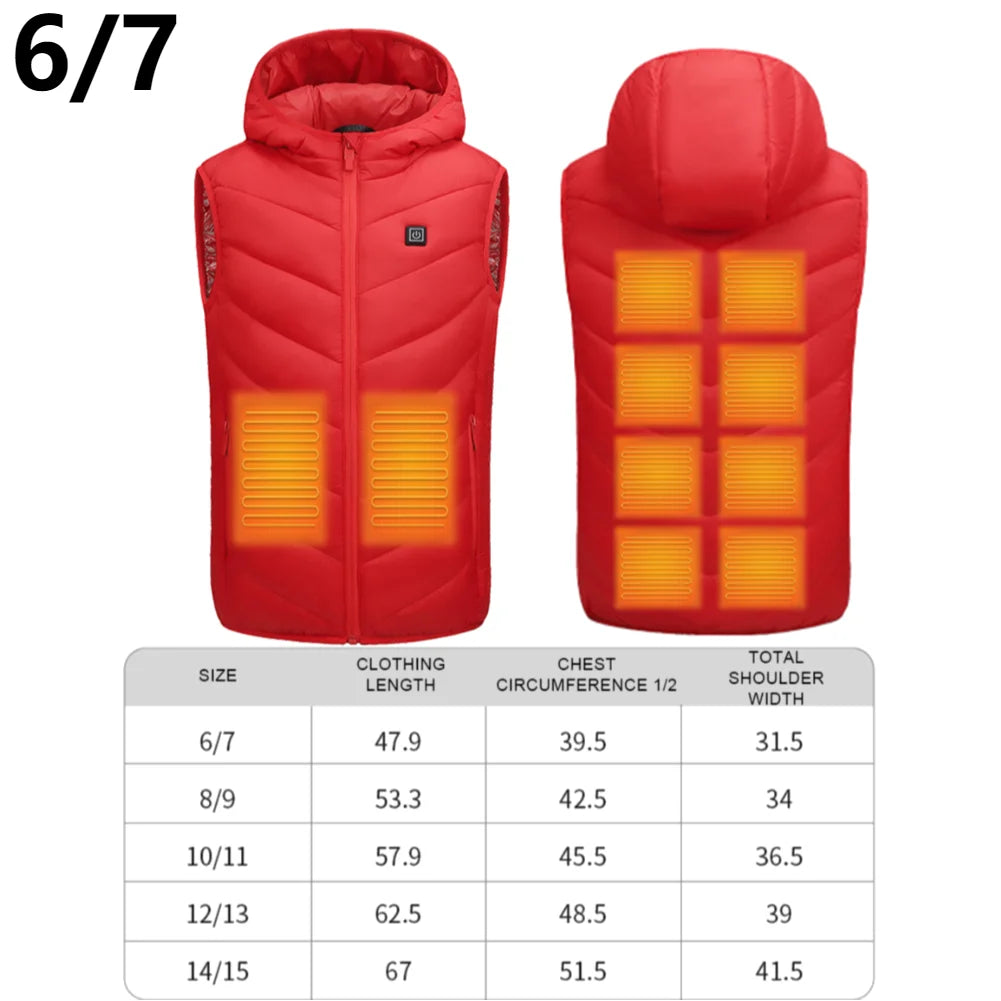 Unisex Heated Pants and Vests – 10-Zone Electric Trousers, Waterproof with 3 Heat Settings