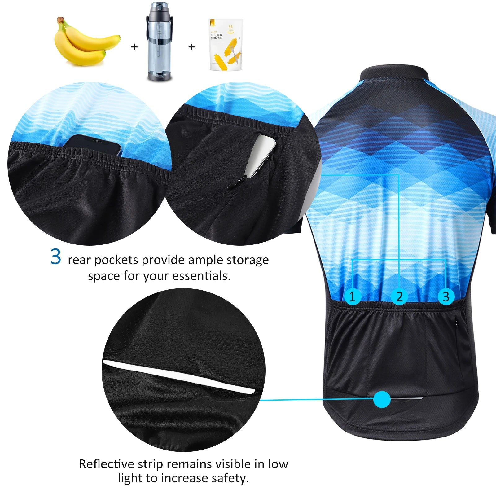 Short Sleeve Cycling Jersey for Pro Team & Road Riders