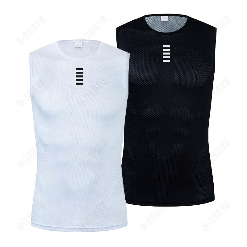 Quick-Dry Reflective Sleeveless Cycling Undershirt for Cycling
