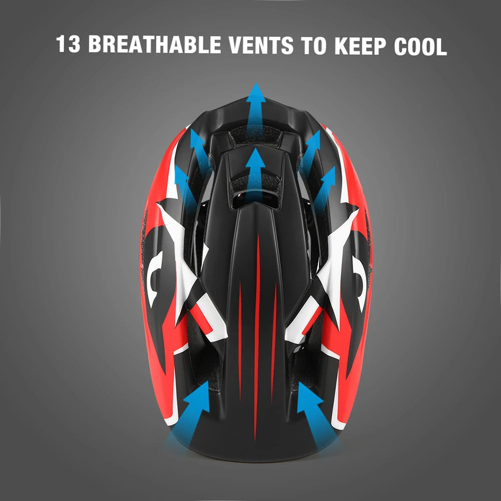 Kids Detachable Full-Face Bike Helmet – Multi-Sport Protection