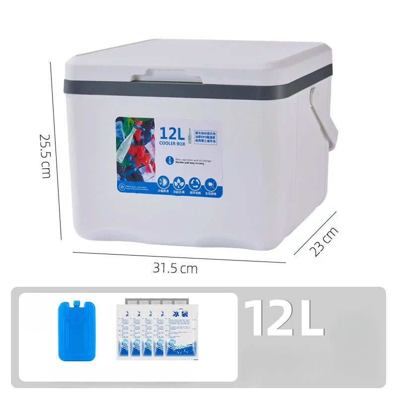 Portable Cooler Box for Camping, BBQ, Car & Picnic Use (5L/6L/12L)