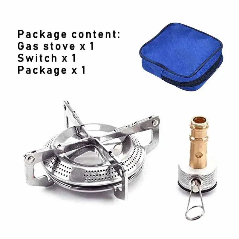 Portable Windproof Camping Gas Stove with Electronic Ignition for Outdoor Cooking