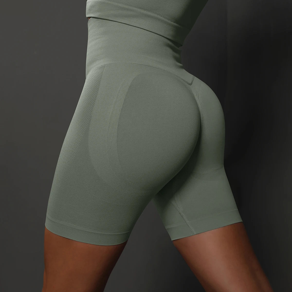 Seamless High-Waist Yoga Shorts for Women