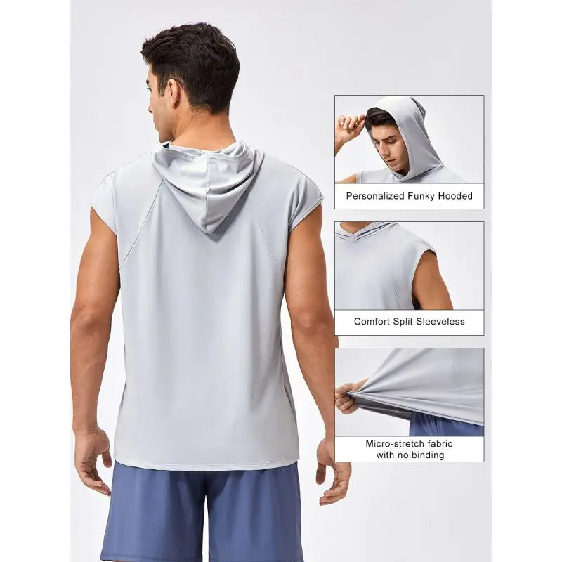 Quick-Dry Hooded Tank Top for Gym