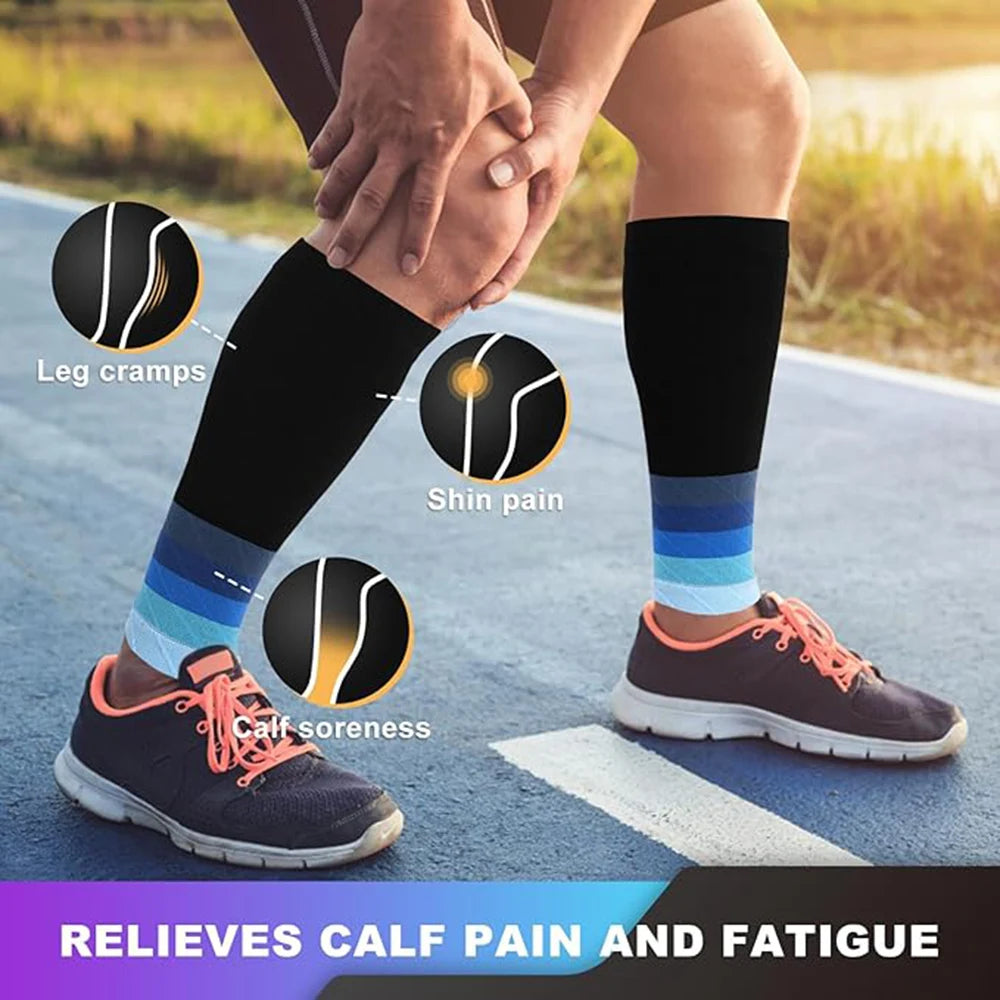 Calf Compression Sleeves – Support for Running, Shin Splints & Pain Relief