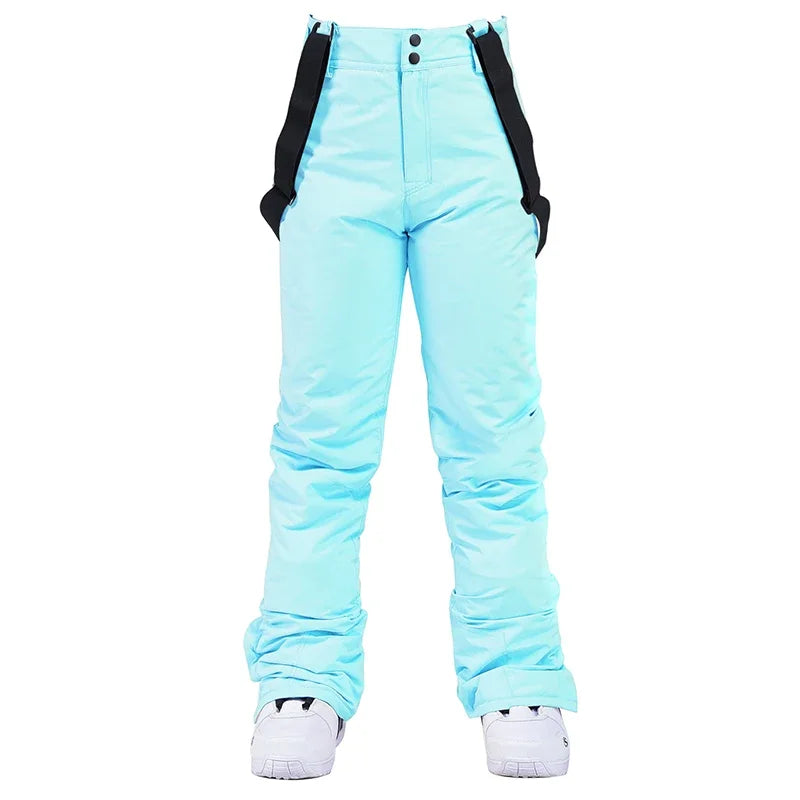 Unisex Waterproof Ski Pants with Suspenders