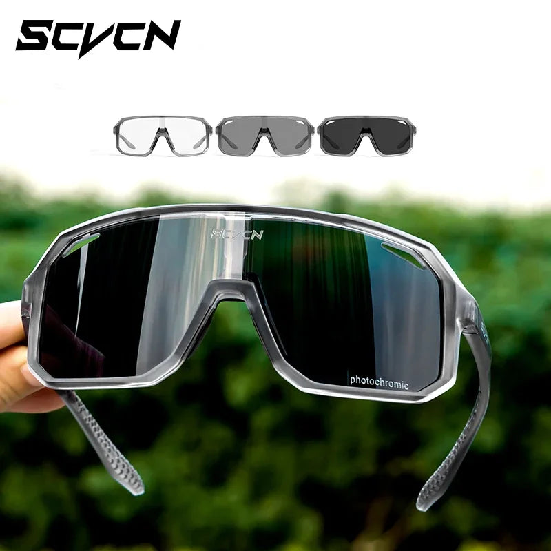 SCVCN Photochromic Cycling Sunglasses for Men & Women