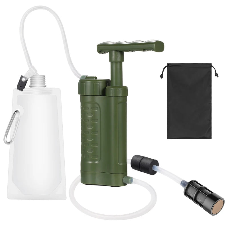 Portable Water Purifier Pump with 0.01 Micron Filtration System