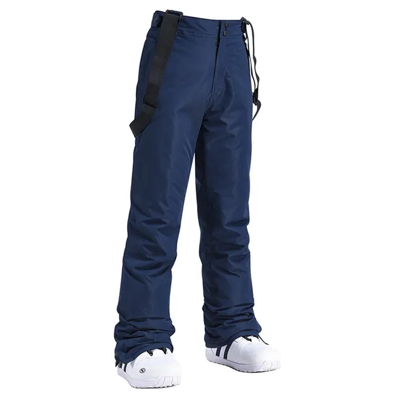 Unisex Waterproof Ski Pants with Suspenders