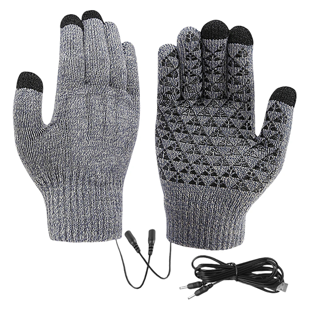 Rechargeable Winter Heated Touchscreen Friendly Gloves