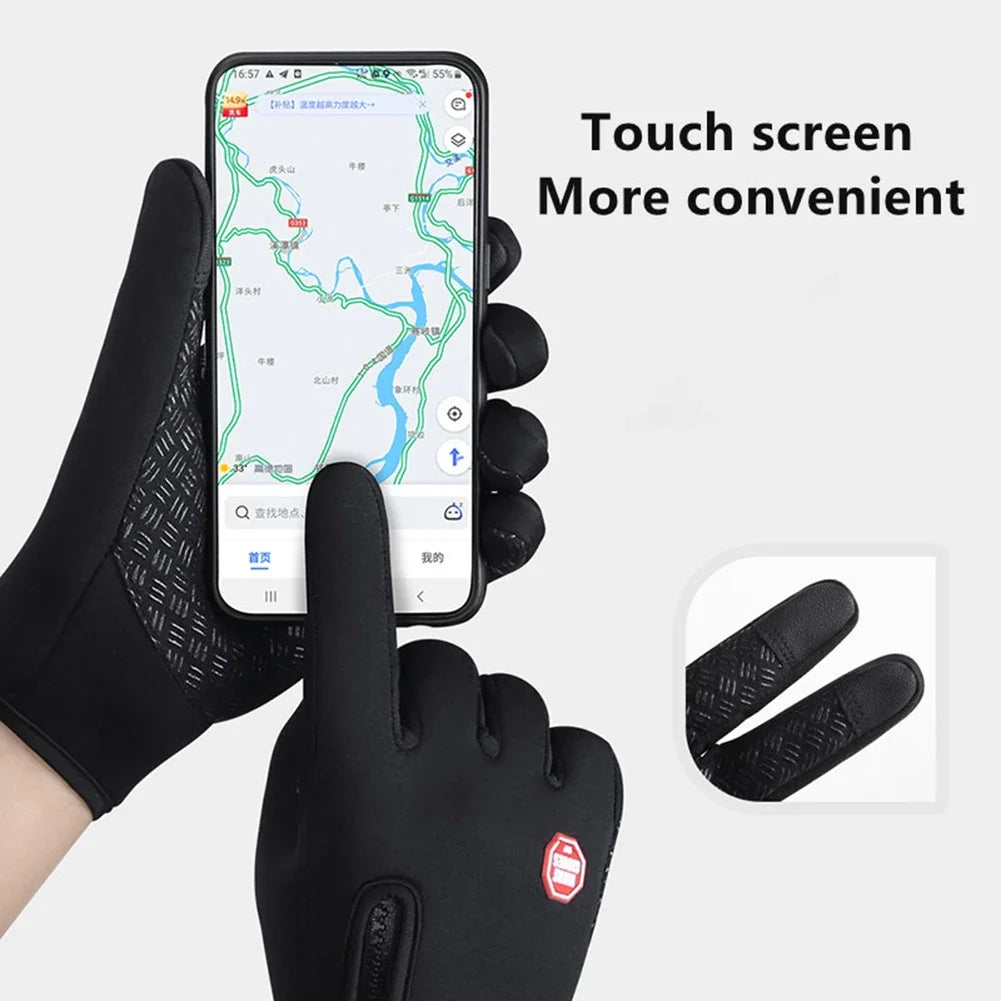 Winter Thermal Touchscreen Gloves – Windproof & Non-Slip