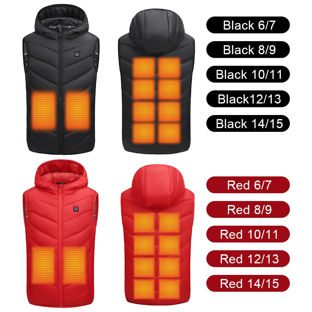 Unisex Heated Pants and Vests – 10-Zone Electric Trousers, Waterproof with 3 Heat Settings