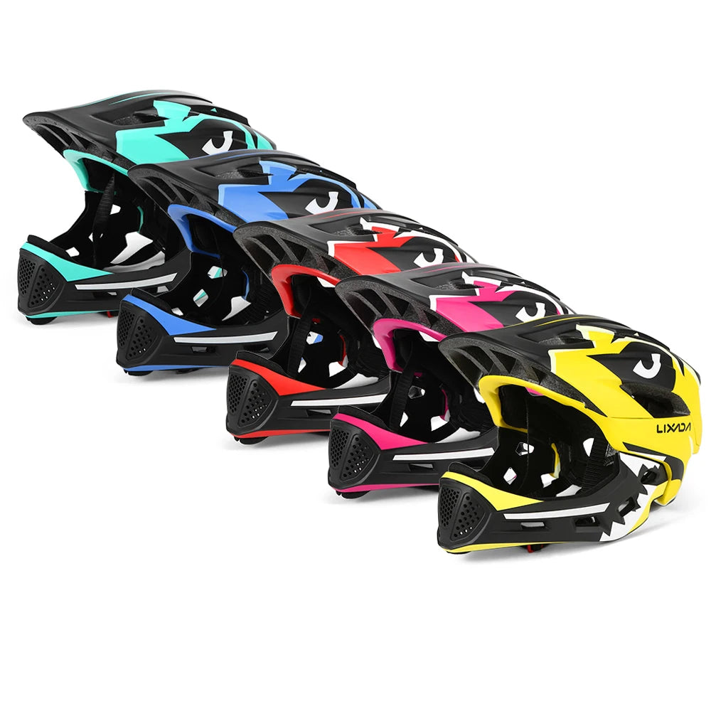 Kids Detachable Full-Face Bike Helmet – Multi-Sport Protection