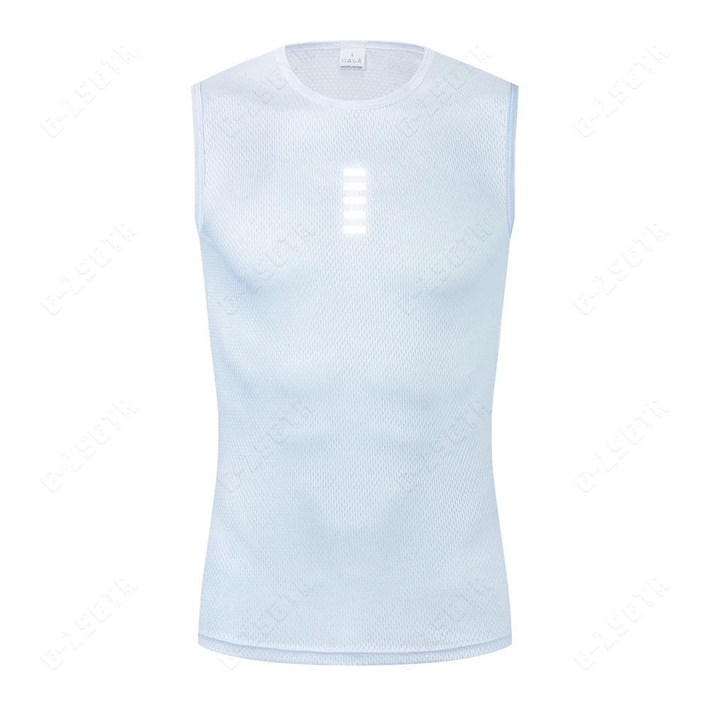 Quick-Dry Reflective Sleeveless Cycling Undershirt for Cycling