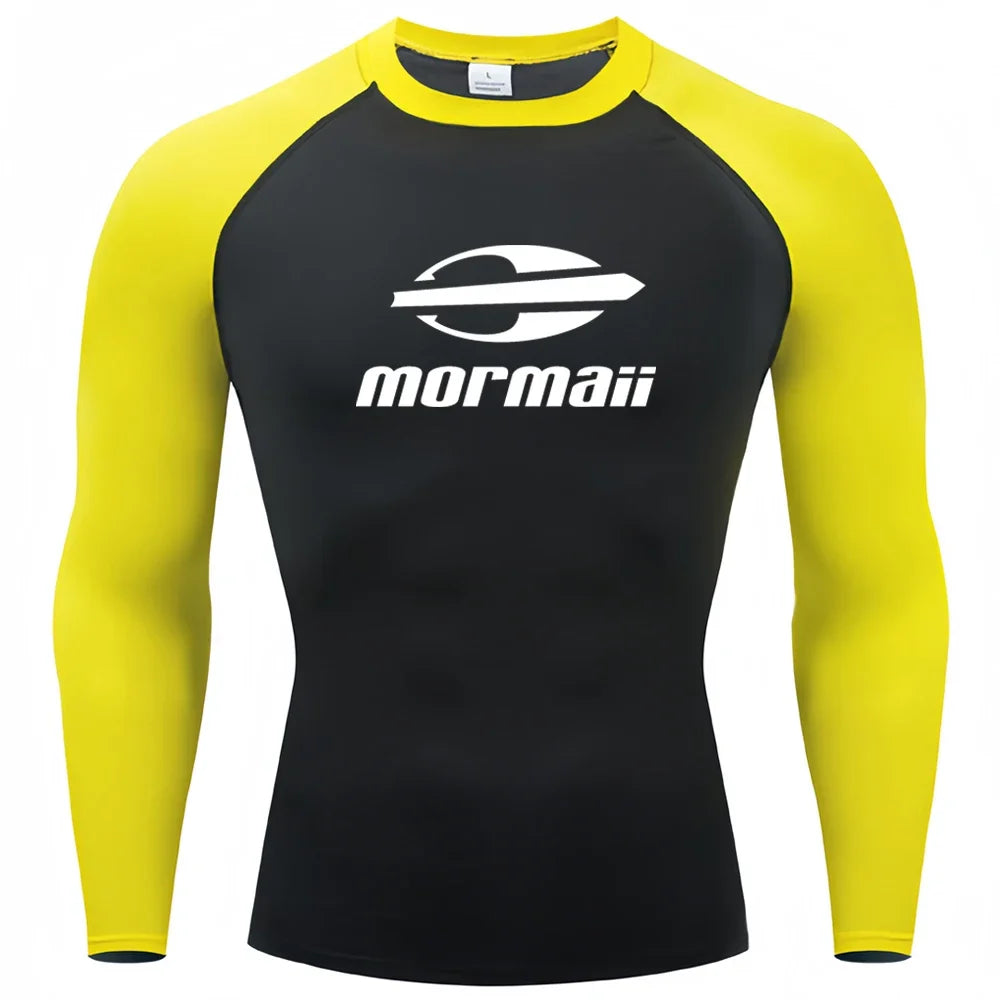 Men’s UV Protection Long Sleeve Rash Guard for Surf & Swim