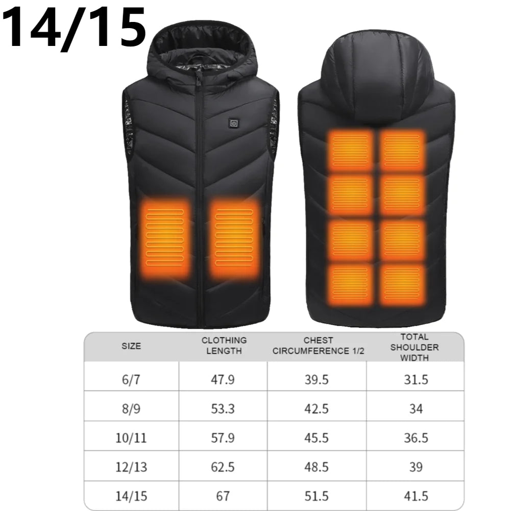 Unisex Heated Pants and Vests – 10-Zone Electric Trousers, Waterproof with 3 Heat Settings