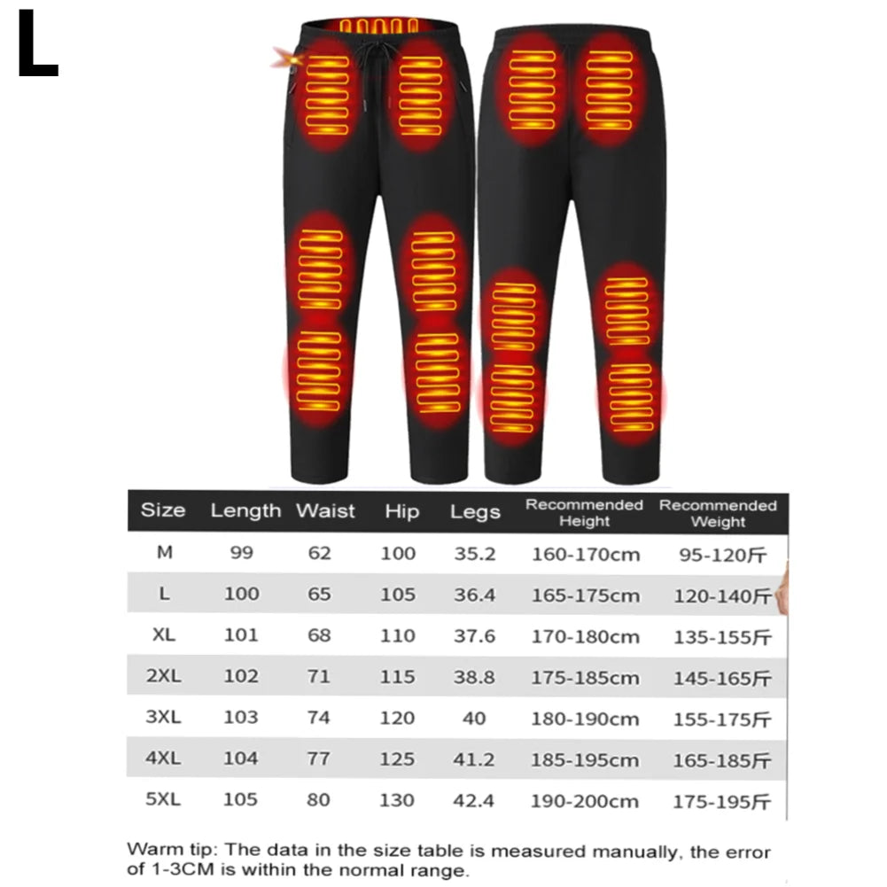 Unisex Heated Pants and Vests – 10-Zone Electric Trousers, Waterproof with 3 Heat Settings
