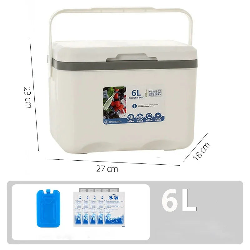 Portable Cooler Box for Camping, BBQ, Car & Picnic Use (5L/6L/12L)