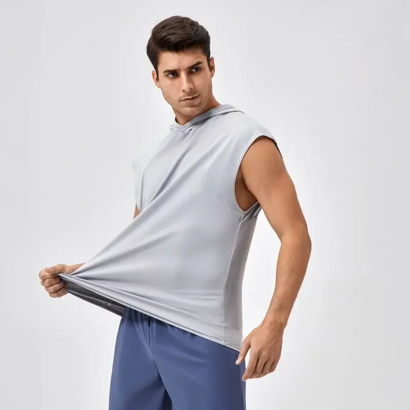 Quick-Dry Hooded Tank Top for Gym