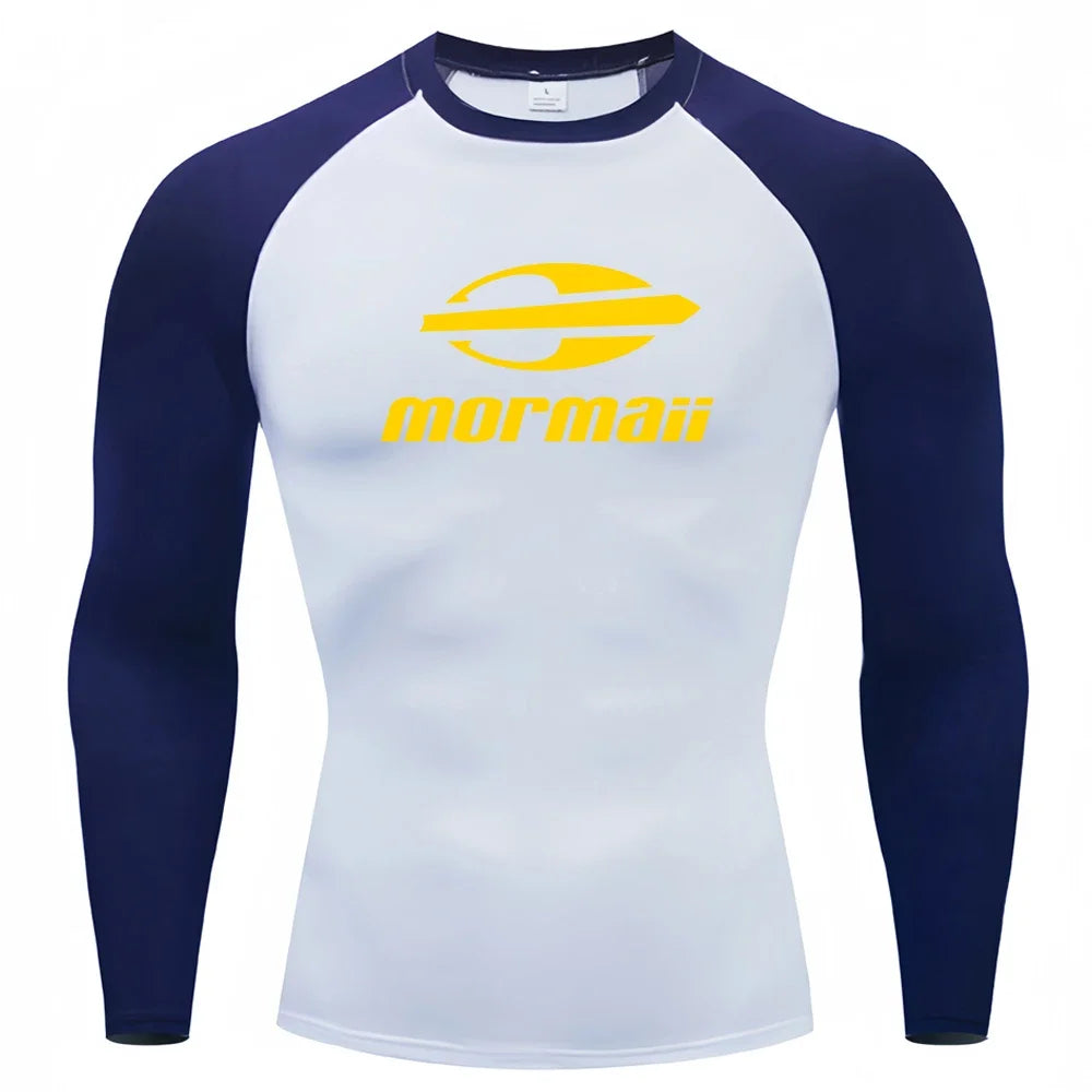 Men’s UV Protection Long Sleeve Rash Guard for Surf & Swim