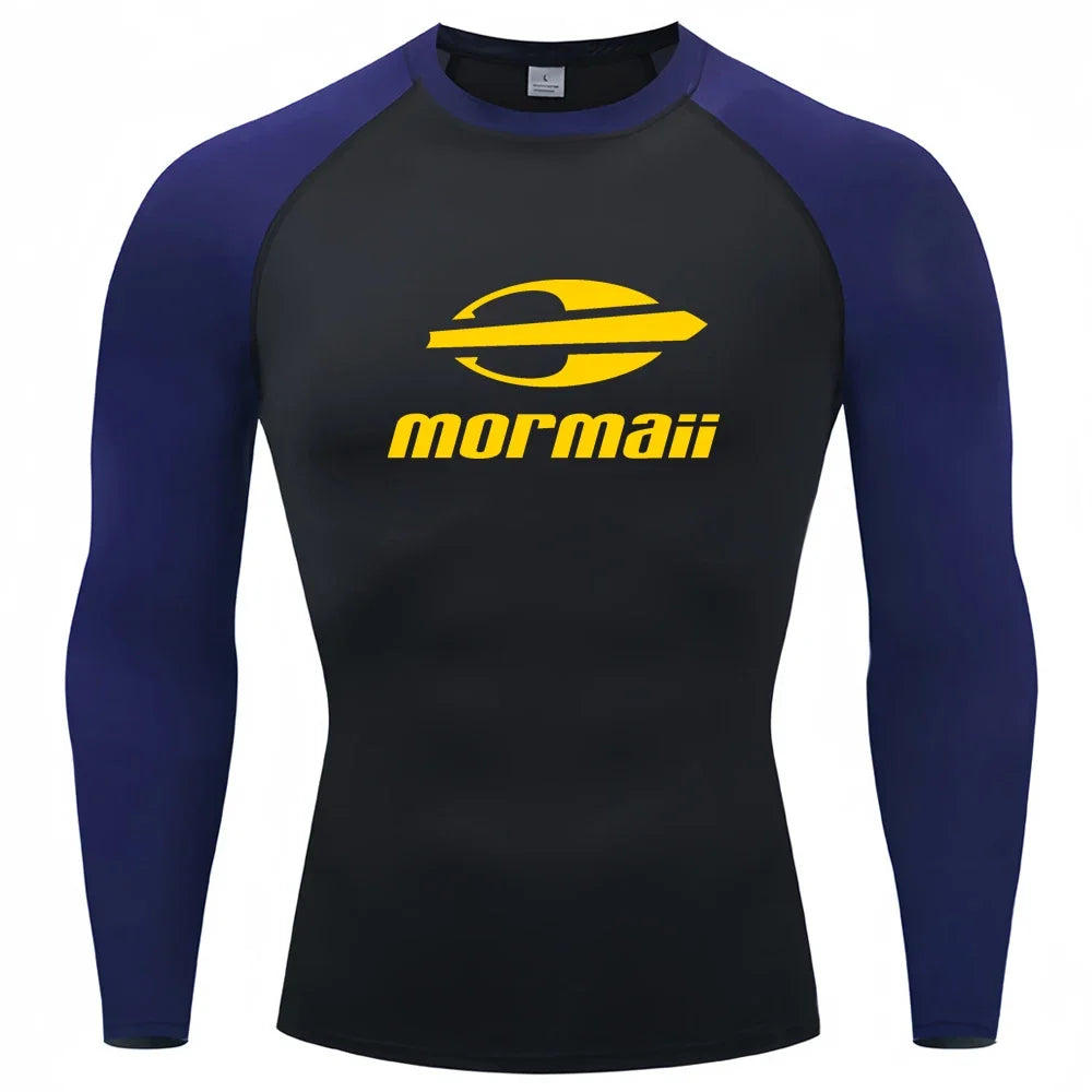 Men’s UV Protection Long Sleeve Rash Guard for Surf & Swim