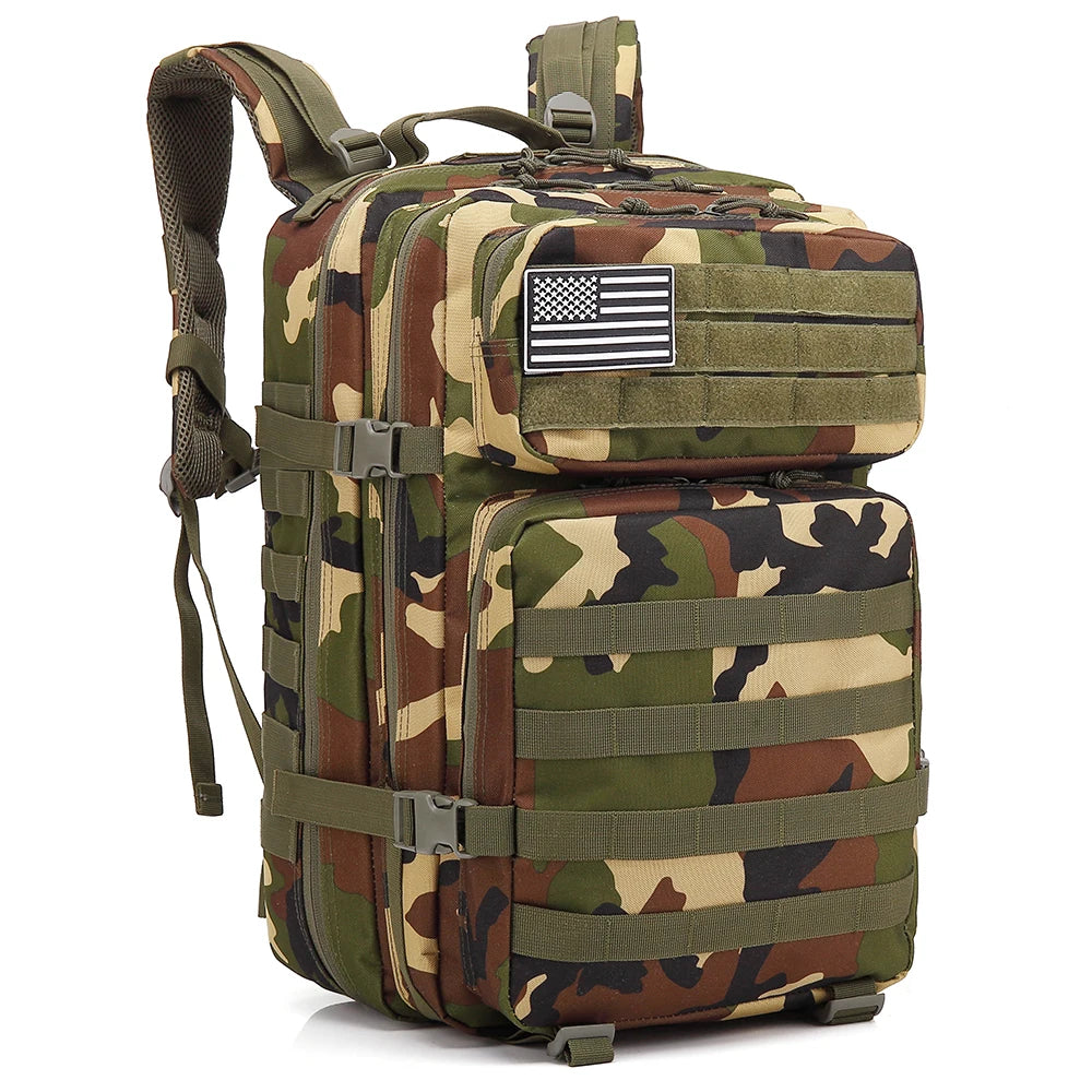 45L Tactical MOLLE Backpack for Camping, Trekking & Outdoor Use
