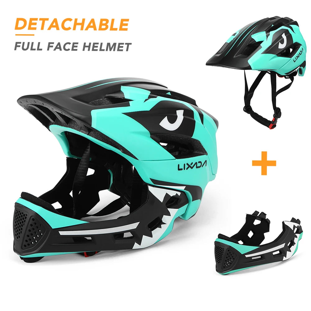 Kids Detachable Full-Face Bike Helmet – Multi-Sport Protection