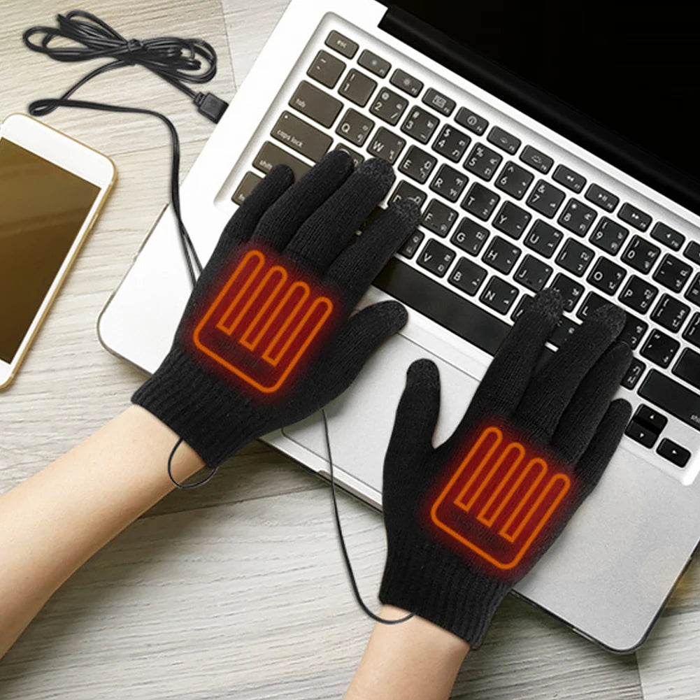 Rechargeable Winter Heated Touchscreen Friendly Gloves