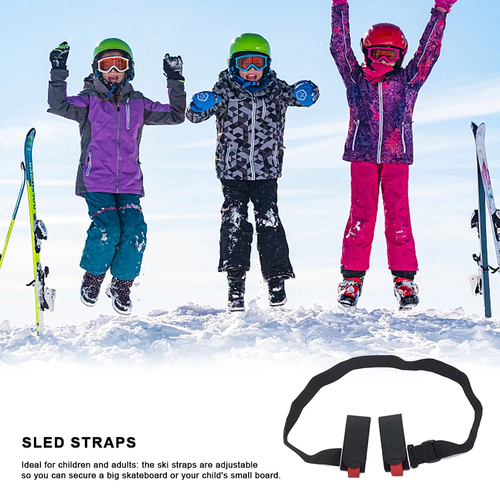 Adjustable Ski & Snowboard Carrier Strap for Adults & Kids
